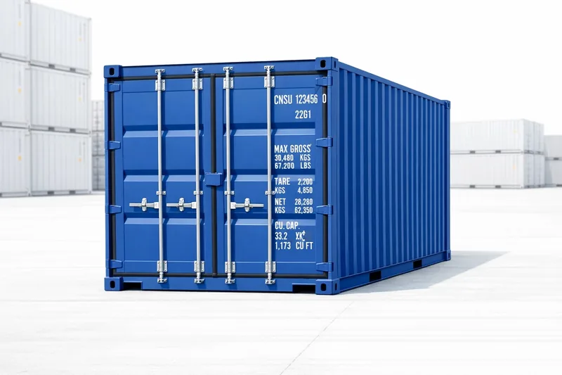 One-trip 20ft standard shipping container for sale